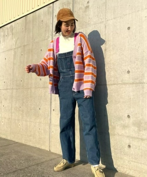 RODEO CROWNS WIDE BOWL（ロデオクラウンズワイドボウル）の「マルチカラーボーダーニットカーディガン（カーディガン/ボレロ・レディース・ターコイズブルー/イエロー系その他/パープル系その他・FREE）」の16枚目の写真