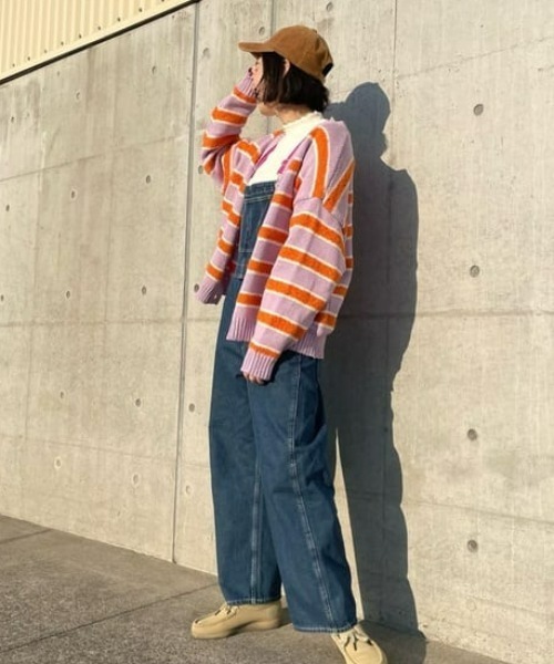 RODEO CROWNS WIDE BOWL（ロデオクラウンズワイドボウル）の「マルチカラーボーダーニットカーディガン（カーディガン/ボレロ・レディース・ターコイズブルー/イエロー系その他/パープル系その他・FREE）」の17枚目の写真