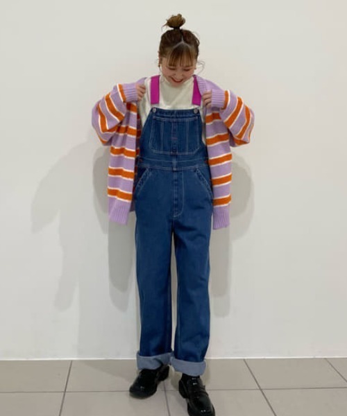 RODEO CROWNS WIDE BOWL（ロデオクラウンズワイドボウル）の「マルチカラーボーダーニットカーディガン（カーディガン/ボレロ・レディース・ターコイズブルー/イエロー系その他/パープル系その他・FREE）」の19枚目の写真