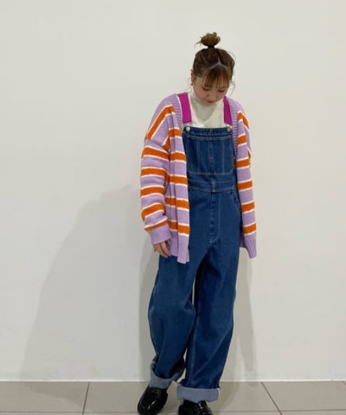 RODEO CROWNS WIDE BOWL（ロデオクラウンズワイドボウル）の「マルチカラーボーダーニットカーディガン（カーディガン/ボレロ・レディース・ターコイズブルー/イエロー系その他/パープル系その他・FREE）」の20枚目の写真