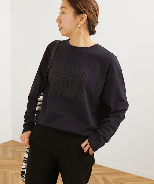 ★美品★FRAMe WORK　フレームワーク ブロードバックロゴシャツ FRAMeWORK（フレームワーク） tシャツ GIFT SHOP 別注LOGO PRINT LONG