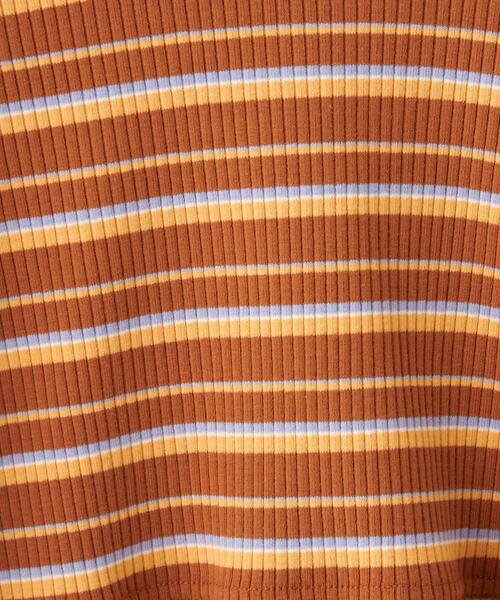 green label relaxing（グリーンレーベルリラクシング）の「TJ テレコボーダー ショート Tシャツ 100-130cm（Tシャツ/カットソー・キッズ・ブラウン/その他1/ライトブルー・100cm/120cm/130cm/110cm）」の11枚目の写真