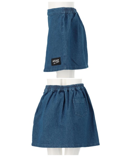 ANAP kids（アナップキッズ）の「2WAYアシンメトリージャンパースカート（ジャンパースカート・キッズ・ブラック/ブルー/ベージュ・120cm/110cm/130cm）」の11枚目の写真