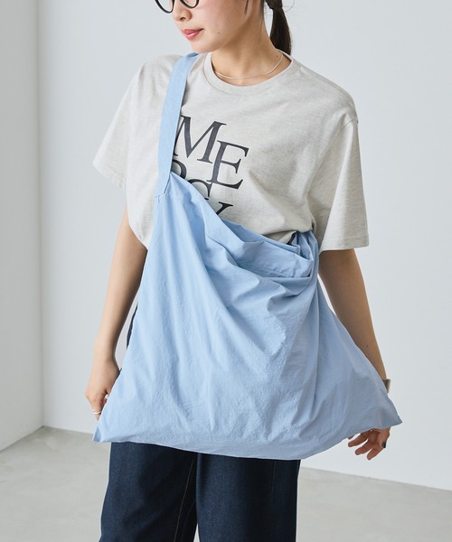 forksy.】ナイロンステッチビッグショルダーバック（ショルダー