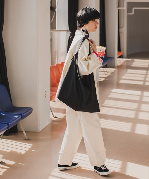 ショルダーバッグ・ポシェット BLACK CAMZ NYLON BIG CROSS BAG org.jpg