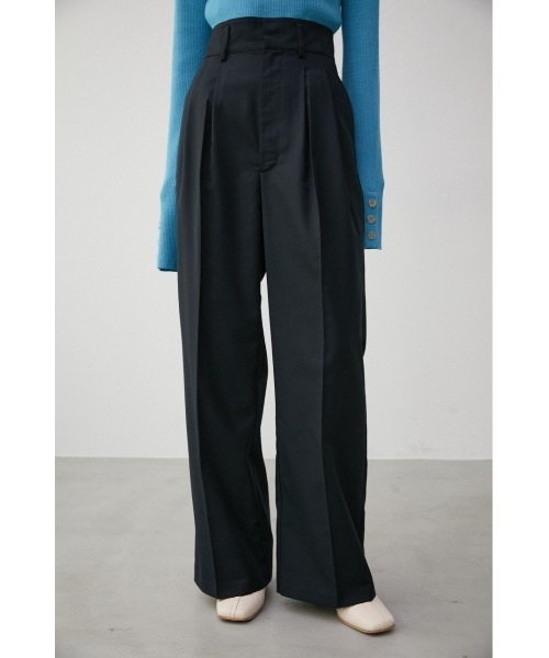 【セール】FRONT DARTS HIGH WAIST PANTS/フロントダーツハイウエストパンツ（その他パンツ）｜AZUL BY