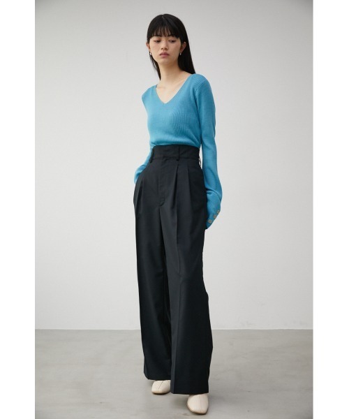 セール】FRONT DARTS HIGH WAIST PANTS/フロントダーツハイ