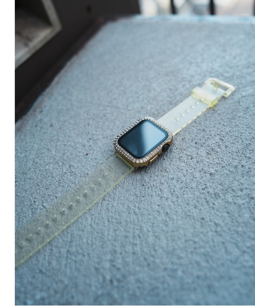 zandy(ズィーアンドワイ)の「zandy ズィー・アンド・ワイ/ Apple Watch【オーロラクリアバンド】アップルウォッチバンド オーロラクリアベルト //// clear2(デジタル腕時計・メンズ・イエロー/パープル/ピンク/クリア/グレー・S/M)」の10枚目の写真