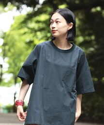 BEAMS BOY / タイプライター ビッグ リブ プルオーバー シャツ 23SS