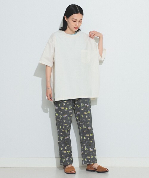 BEAMS BOY（ビームスボーイ）の「BEAMS BOY / タイプライター ビッグ リブ プルオーバー シャツ 23SS（シャツ/ブラウス・レディース・ブラック/オフホワイト/オリーブ・FREE）」の18枚目の写真