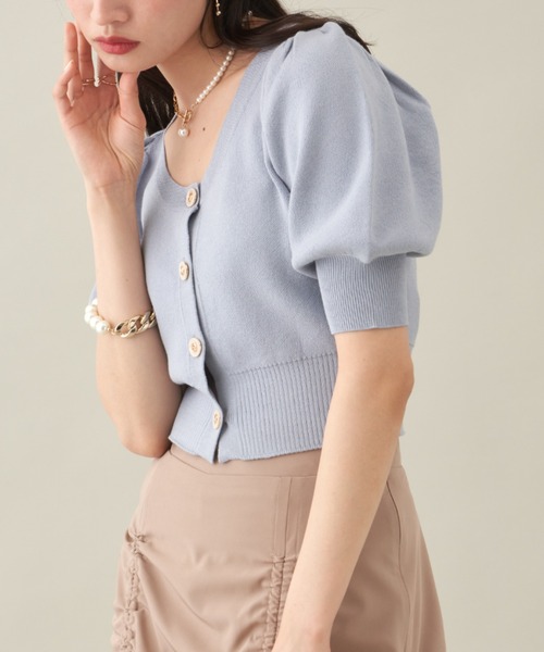 ニット セーター ジャガードクロップニット レディース Bou Jeloud ニット セーター ジャガードクロップニット