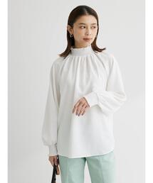 ELENCARE DUE | ・ELENCARE DUE シャーリングカラーブラウス(シャツ/ブラウス)
