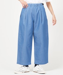 WILD THINGS | NANOTEX DENIM TUCK WIDE PANTS(デニムパンツ)