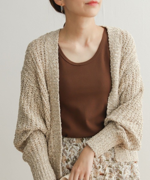 URBAN RESEARCH DOORS(アーバンリサーチドアーズ)の「リップルベーシックタンクトップ(タンクトップ・レディース・ベージュ/ブラウン/オフホワイト/ブラック・MEDIUM)」の15枚目の写真