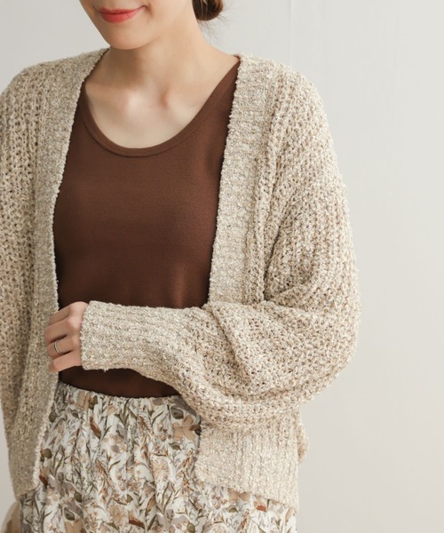 URBAN RESEARCH DOORS(アーバンリサーチドアーズ)の「リップルベーシックタンクトップ(タンクトップ・レディース・ベージュ/ブラウン/オフホワイト/ブラック・MEDIUM)」の16枚目の写真