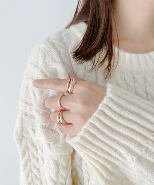 iso（イソ）の「５セットリング/シンプルデザイン（リング・レディース・ゴールド/シルバー・FREE）」の9枚目の写真