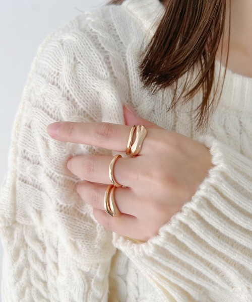 iso（イソ）の「５セットリング/シンプルデザイン（リング・レディース・ゴールド/シルバー・FREE）」の10枚目の写真