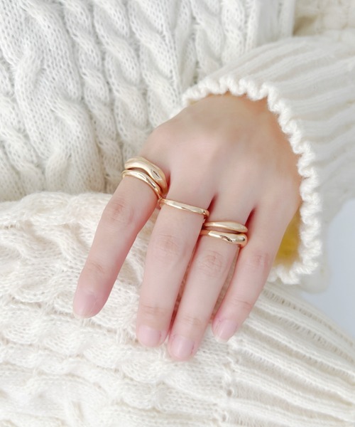 iso（イソ）の「５セットリング/シンプルデザイン（リング・レディース・ゴールド/シルバー・FREE）」の12枚目の写真