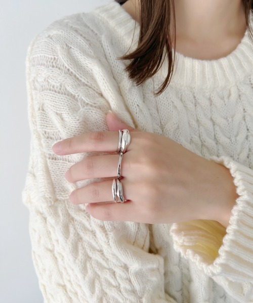 iso（イソ）の「５セットリング/シンプルデザイン（リング・レディース・ゴールド/シルバー・FREE）」の4枚目の写真