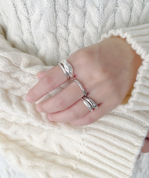 iso（イソ）の「５セットリング/シンプルデザイン（リング・レディース・ゴールド/シルバー・FREE）」の6枚目の写真