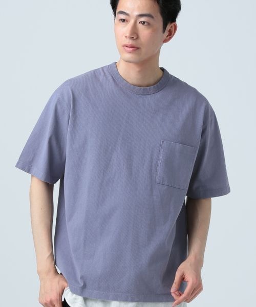 BAYFLOW(ベイフロー)の「【セットアイテム】スノーウォッシュレイヤードTシャツ(Tシャツ/カットソー・メンズ・ネイビー/パープル/グリーン/チャコールグレー・MEDIUM/LARGE)」の1枚目の写真