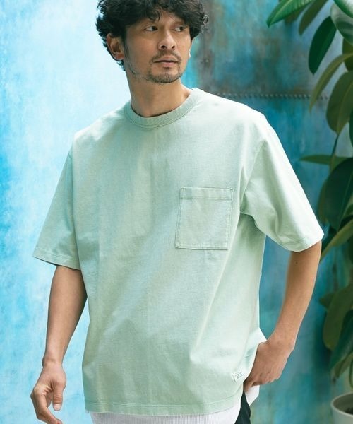 BAYFLOW(ベイフロー)の「【セットアイテム】スノーウォッシュレイヤードTシャツ(Tシャツ/カットソー・メンズ・ネイビー/パープル/グリーン/チャコールグレー・MEDIUM/LARGE)」の3枚目の写真