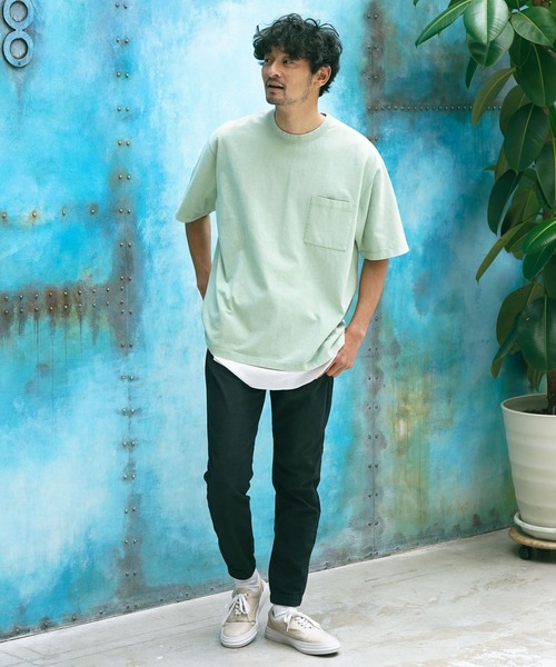 BAYFLOW(ベイフロー)の「【セットアイテム】スノーウォッシュレイヤードTシャツ(Tシャツ/カットソー・メンズ・ネイビー/パープル/グリーン/チャコールグレー・MEDIUM/LARGE)」の19枚目の写真