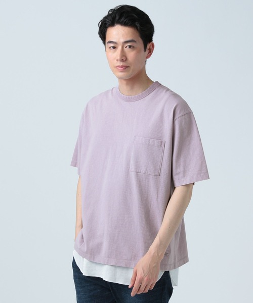 BAYFLOW(ベイフロー)の「【セットアイテム】スノーウォッシュレイヤードTシャツ(Tシャツ/カットソー・メンズ・ネイビー/パープル/グリーン/チャコールグレー・MEDIUM/LARGE)」の20枚目の写真