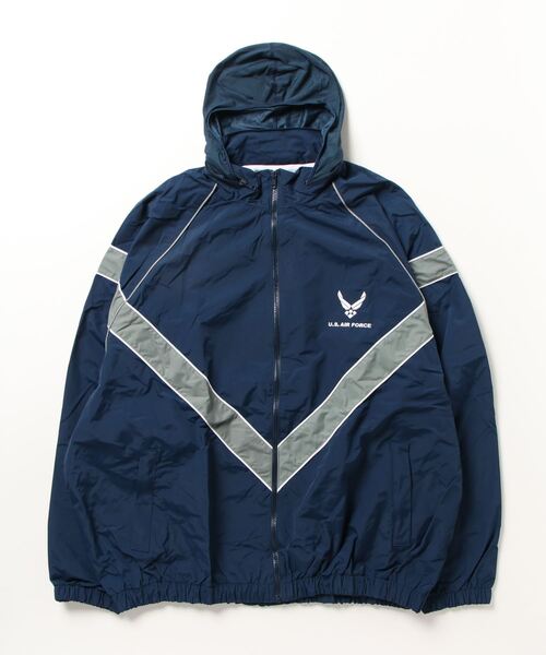 【U.S MILITARY / ユーエスミリタリー】US AIRFORCE PTU JACKET DEAD STOCK　トレーニングジャケット　ナイロンジャケット　ウィンドブレーカー　空軍　米軍