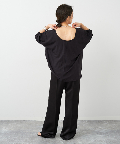 新品未使用プラージュMYラウンドオープンロングTシャツplage MY_round open long Tシャツ（Tシャツ／カットソー）｜Plage
