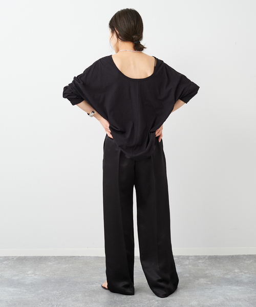 セール】《追加》【GIRL】バックオープンルーズロンT3（Tシャツ