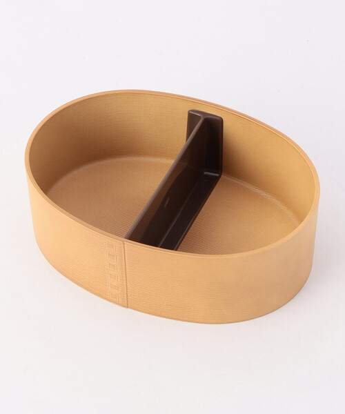 MONO COMME CA(モノコムサ)の「一段ランチボックス(小)(お弁当箱・レディース・ベージュ/ブラウン・FREE)」の7枚目の写真