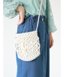 ehka sopo | マクラメショルダーバッグ(ハンドバッグ)