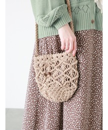 ehka sopo | マクラメショルダーバッグ(ハンドバッグ)