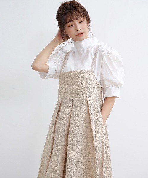 Doux Belle(ドゥーベル)の「キャミソールフレアワンピース(ワンピース・レディース・ピンク/ベージュ/ブラウン/ライトブルー/ブラック・FREE)」の9枚目の写真