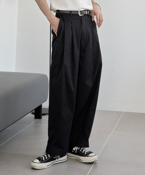 ADAMASTE(アダマスト)の「2タックワイドバルーンパンツ(その他パンツ・メンズ・ホワイト/ベージュ/ブラック・SMALL/MEDIUM/LARGE)」の16枚目の写真