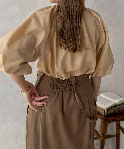 apres jour clair(アプレジュールクレア)の「【apres jour clair】バルーンスリーブブラウス【ZOZOTOWN限定アイテム】(シャツ/ブラウス・レディース・ベージュ/オフホワイト・X-LARGE/フリー)」の6枚目の写真