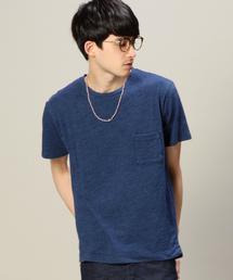 BEAUTY&YOUTH UNITED ARROWS | BY インディゴ スラブ クルーネック Tシャツ¨(Tシャツ/カットソー)