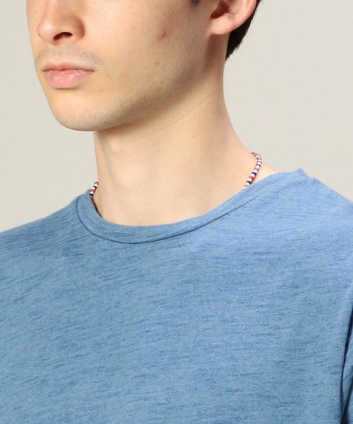 BEAUTY&YOUTH UNITED ARROWS（ビューティーアンドユースユナイテッドアローズ）の「BY インディゴ スラブ クルーネック Tシャツ¨（Tシャツ/カットソー・メンズ・コバルトブルー/ライトブルー・LARGE/SMALL/X-LARGE/MEDIUM）」の7枚目の写真