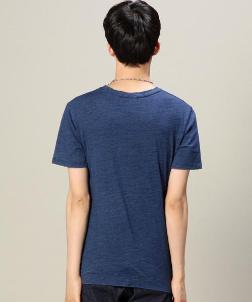 BEAUTY&YOUTH UNITED ARROWS（ビューティーアンドユースユナイテッドアローズ）の「BY インディゴ スラブ クルーネック Tシャツ¨（Tシャツ/カットソー・メンズ・コバルトブルー/ライトブルー・LARGE/SMALL/X-LARGE/MEDIUM）」の11枚目の写真