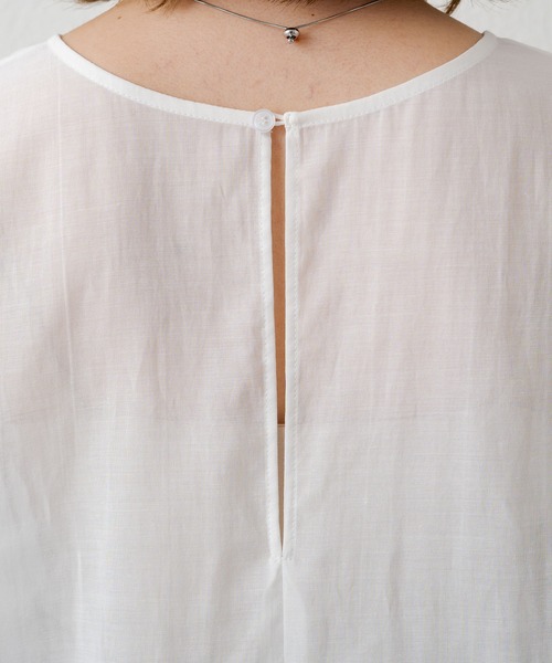 Omekashi（オメカシ）の「シアーTブラウス（シャツ/ブラウス・レディース・ブラック/オフホワイト/グリーン・FREE）」の17枚目の写真