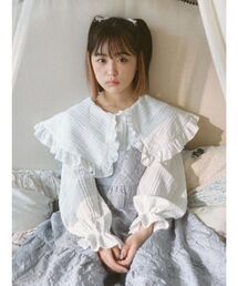 merry jenny | Bigフリルカラーカットオーバーシャツ(シャツ/ブラウス)