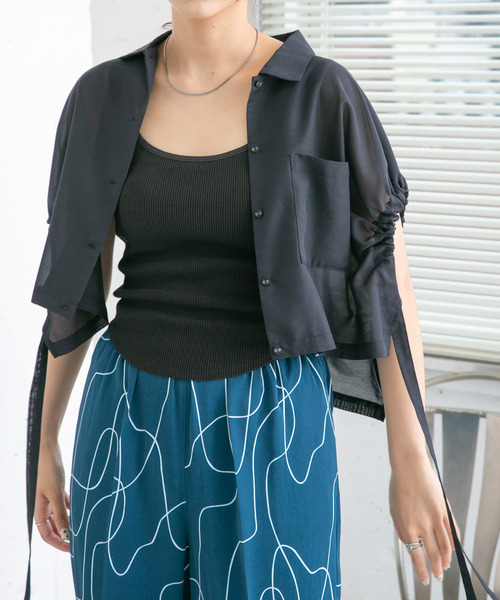 KBF(ケイビーエフ)の「ヘムカーブブラトップ(キャミソール・レディース・ブラック/ベージュ/アイボリー・ONE)」の6枚目の写真