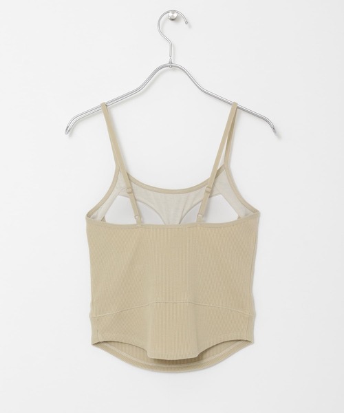 KBF(ケイビーエフ)の「ヘムカーブブラトップ(キャミソール・レディース・ブラック/ベージュ/アイボリー・ONE)」の20枚目の写真