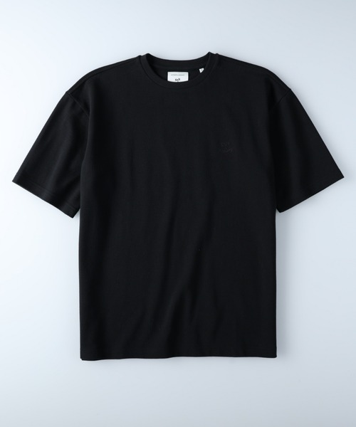 Salt&Pepper(ソルトアンドペッパー)の「【Salt&Pepper】ワンポイント鹿の子Tシャツ(Tシャツ/カットソー・メンズ・ブラック/ホワイト・M/L/XL)」の2枚目の写真
