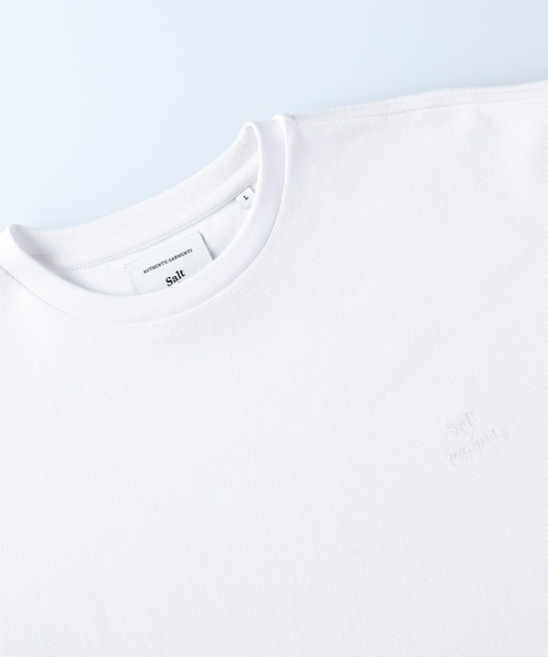 Salt&Pepper(ソルトアンドペッパー)の「【Salt&Pepper】ワンポイント鹿の子Tシャツ(Tシャツ/カットソー・メンズ・ブラック/ホワイト・M/L/XL)」の3枚目の写真