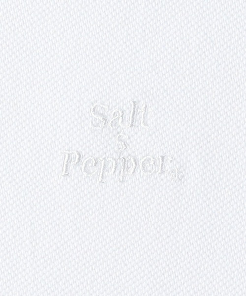 Salt&Pepper(ソルトアンドペッパー)の「【Salt&Pepper】ワンポイント鹿の子Tシャツ(Tシャツ/カットソー・メンズ・ブラック/ホワイト・M/L/XL)」の5枚目の写真
