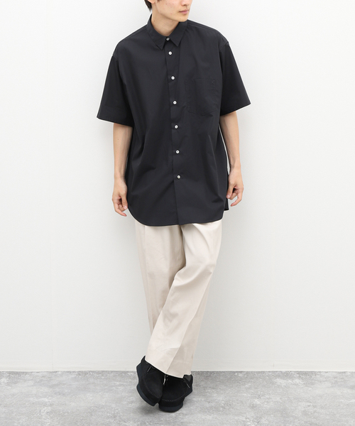 allery(アレリー)の「【allery / アレリ―】レギュラーカラー ショートスリーブシャツ(シャツ/ブラウス・メンズ・ホワイト/ブラック/グレー/サックスブルー・SMALL/MEDIUM/LARGE)」の19枚目の写真