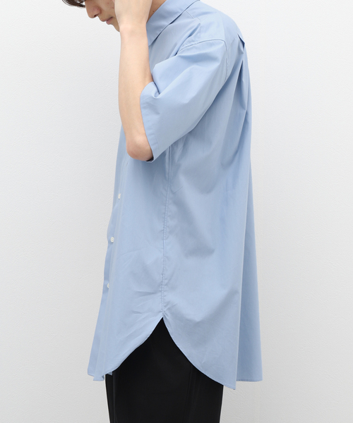 allery(アレリー)の「【allery / アレリ―】レギュラーカラー ショートスリーブシャツ(シャツ/ブラウス・メンズ・ホワイト/ブラック/グレー/サックスブルー・SMALL/MEDIUM/LARGE)」の15枚目の写真