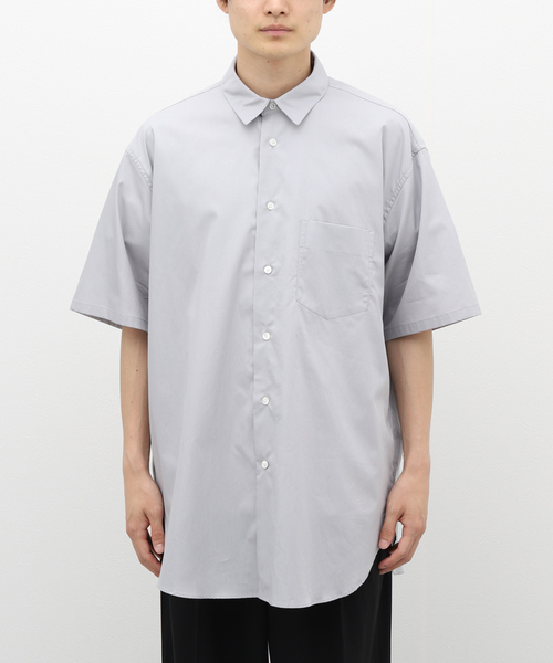 allery(アレリー)の「【allery / アレリ―】レギュラーカラー ショートスリーブシャツ(シャツ/ブラウス・メンズ・ホワイト/ブラック/グレー/サックスブルー・SMALL/MEDIUM/LARGE)」の20枚目の写真